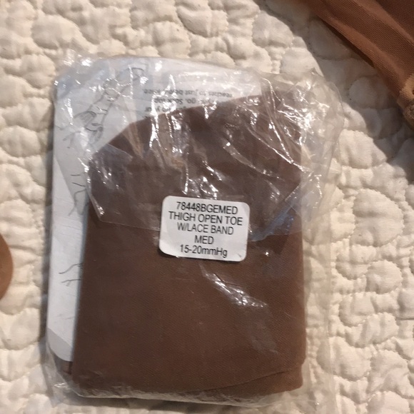 Beige/ tan Thigh Open toe with lace band - Picture 2 of 4